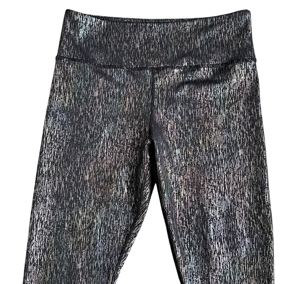 Zyia Active Black Vertical Mirage Light and Tight High Rise 7/8 Leggings Size 12 - Picture 6 of 11